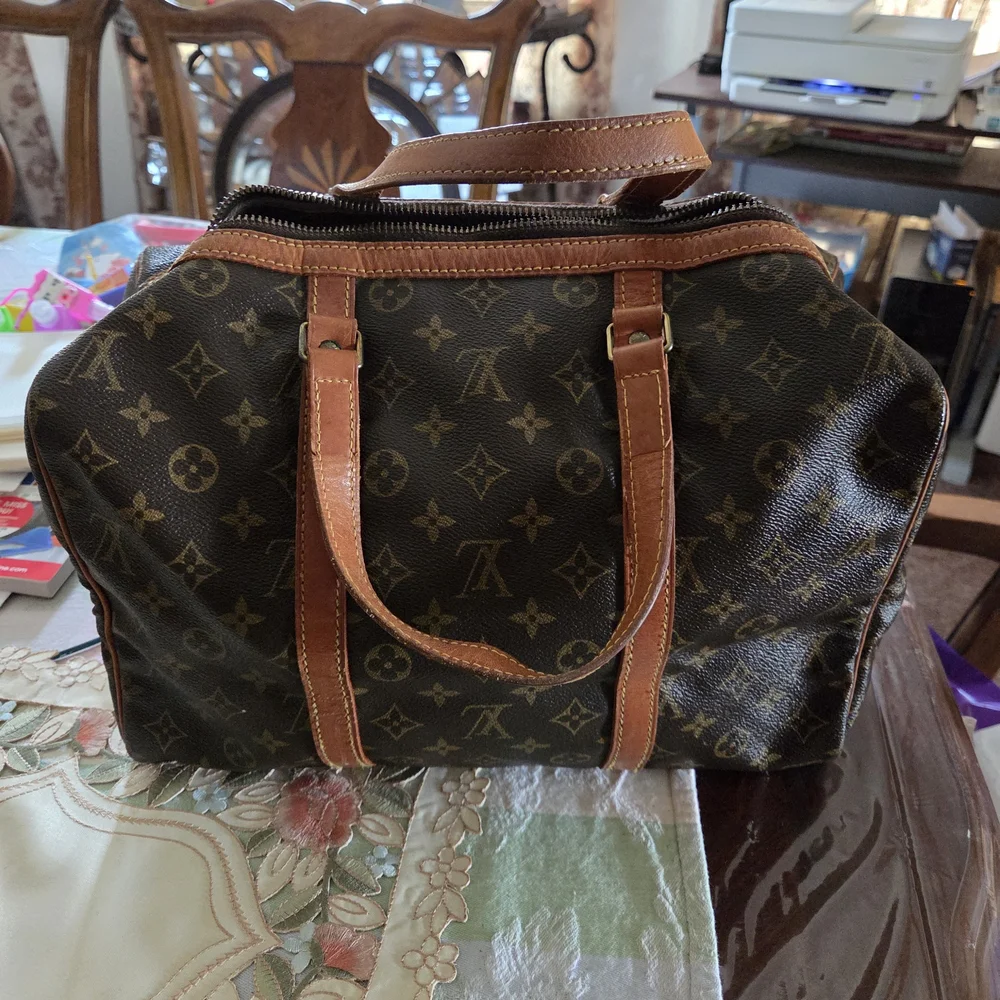 Louis Vuitton Brown Monogram Duffel Bag with Vachetta Leather - Picture 1 of 8